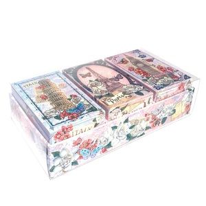 Pooch & Sweetheart Verbena Soaps: Italy-Paris-London in Floral Caddy Box (76719)